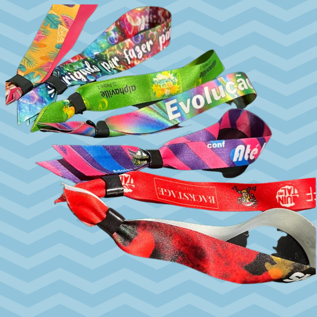 Pulseiras personalizadas para eventos